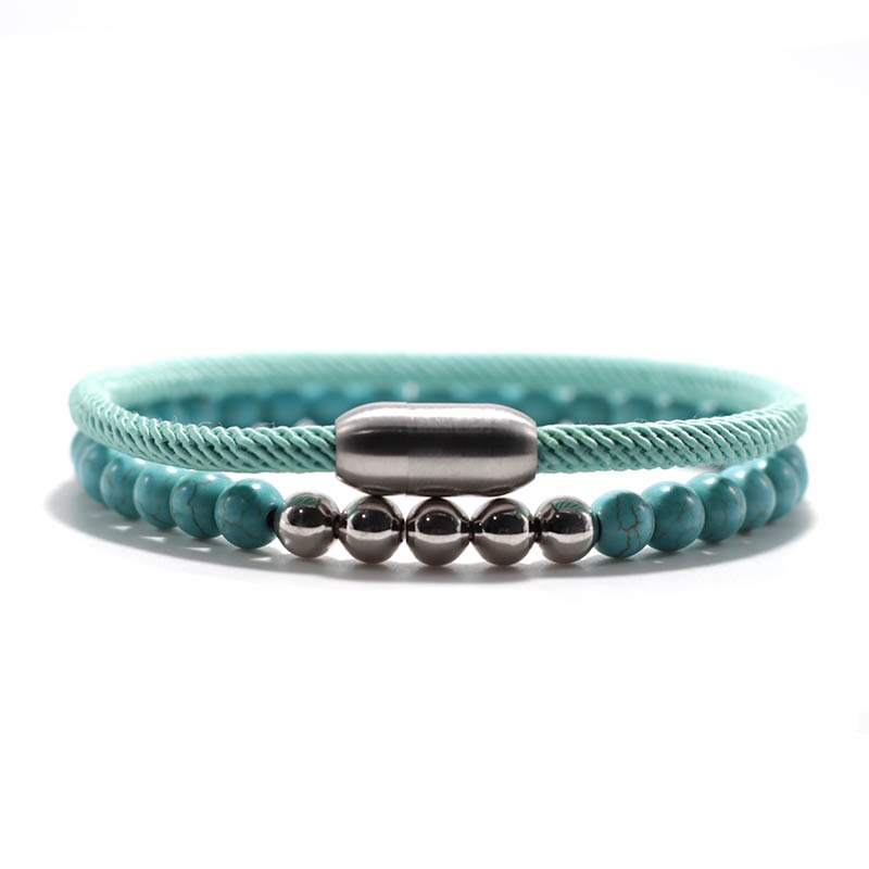 Bracelet Homme Lucky Red Thread Magnet Tiger Eye