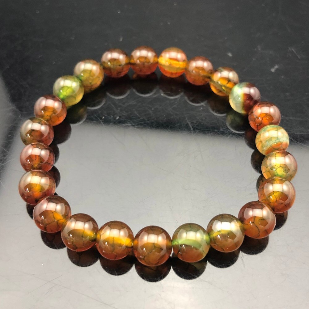 Chakra Quartz Crystal Agate Bracelet Men Natural Stone