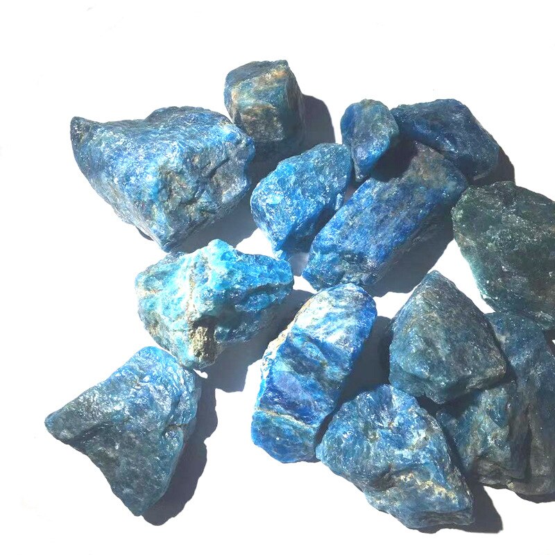 Natural Raw Blue Apatite Rough Stones Crystal