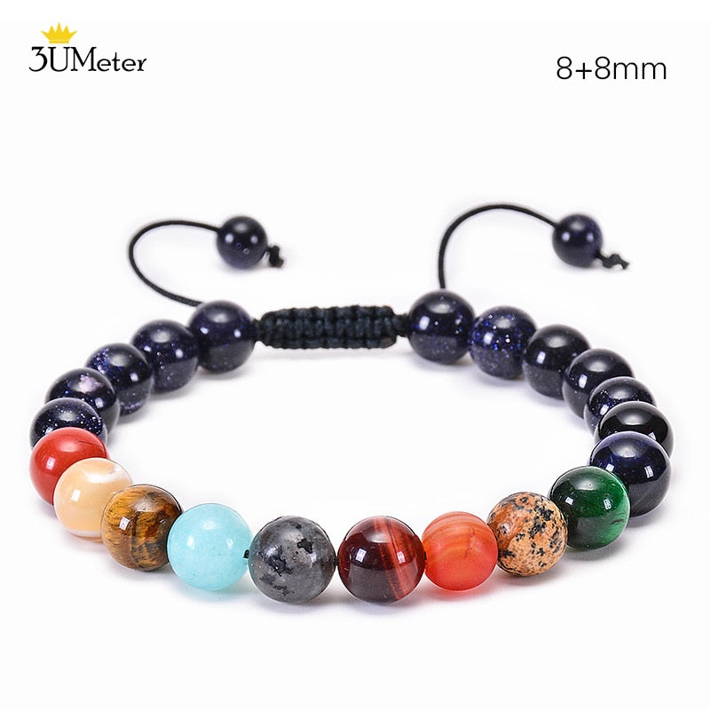 The Eight Planets Bracelets Natural Stone Beads