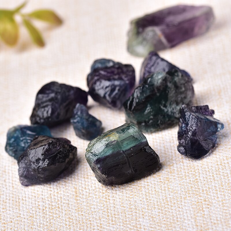 Natural Colorful fluorite Crystal Stone Healing Quartz