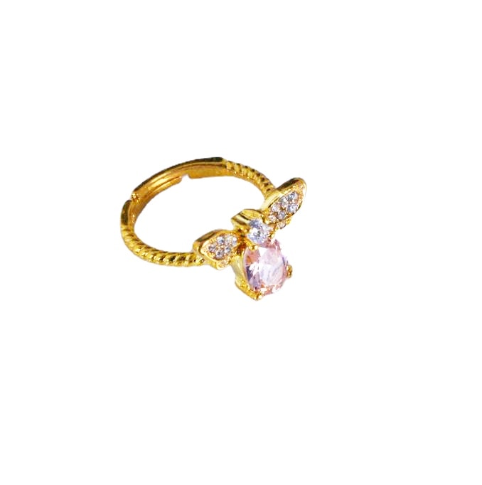 Natural Yellow Jade Citrine Ring Jadeite Amulet