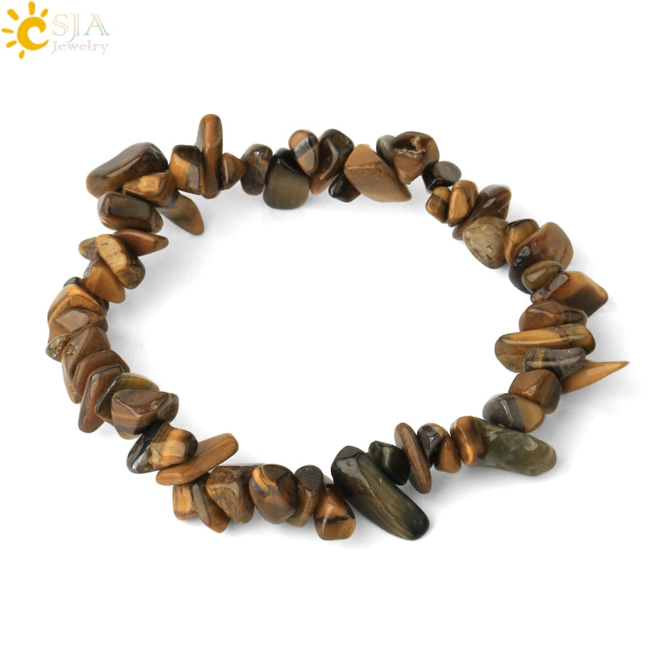Irregular Chips Natural Stone Bracelet Asymmetry