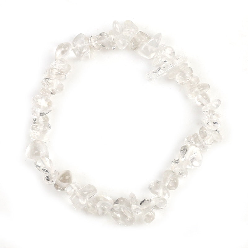 Irregular Natural Gem Stone Bracelet Stretch Chip Beads