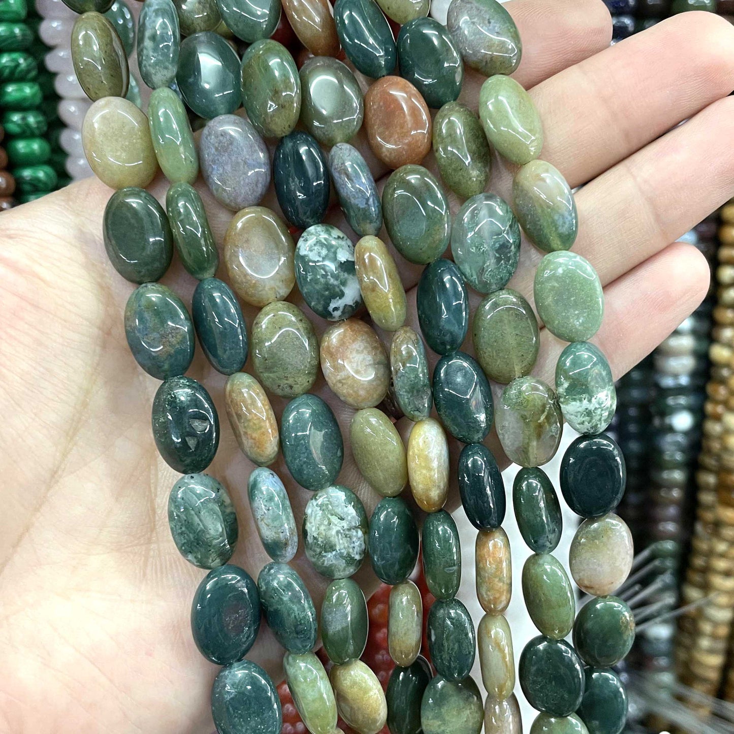 Agates Jades Crystal Loose Spacer Beads