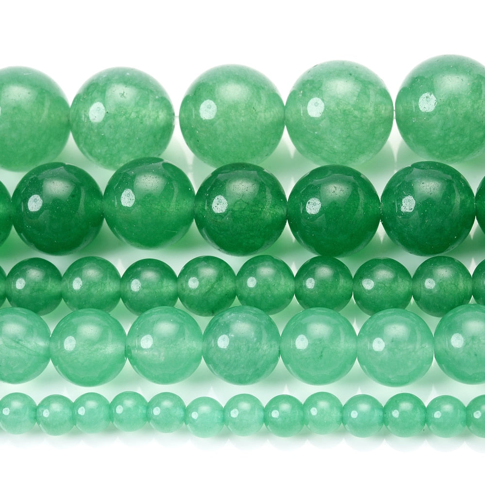 Stone Multicolor Chalcedony Jades Spacer Beads