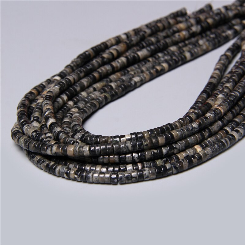 Natural Flat Disc Round Stone Crystal Jades Spacer Beads