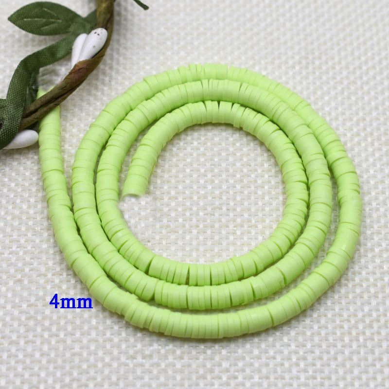 Flat Round Handmade Round Polymer Clay Chip