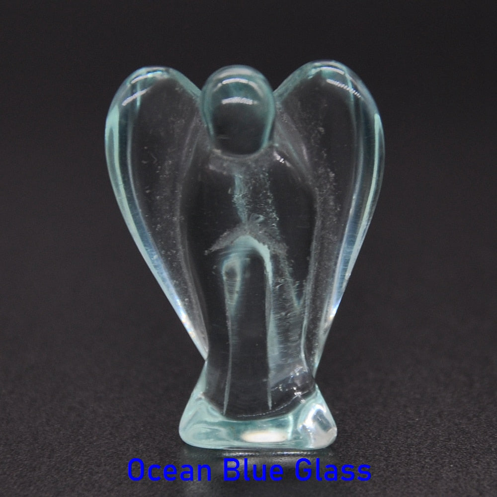 Guardian Angel Figurine Natural Healing Crystal Gem