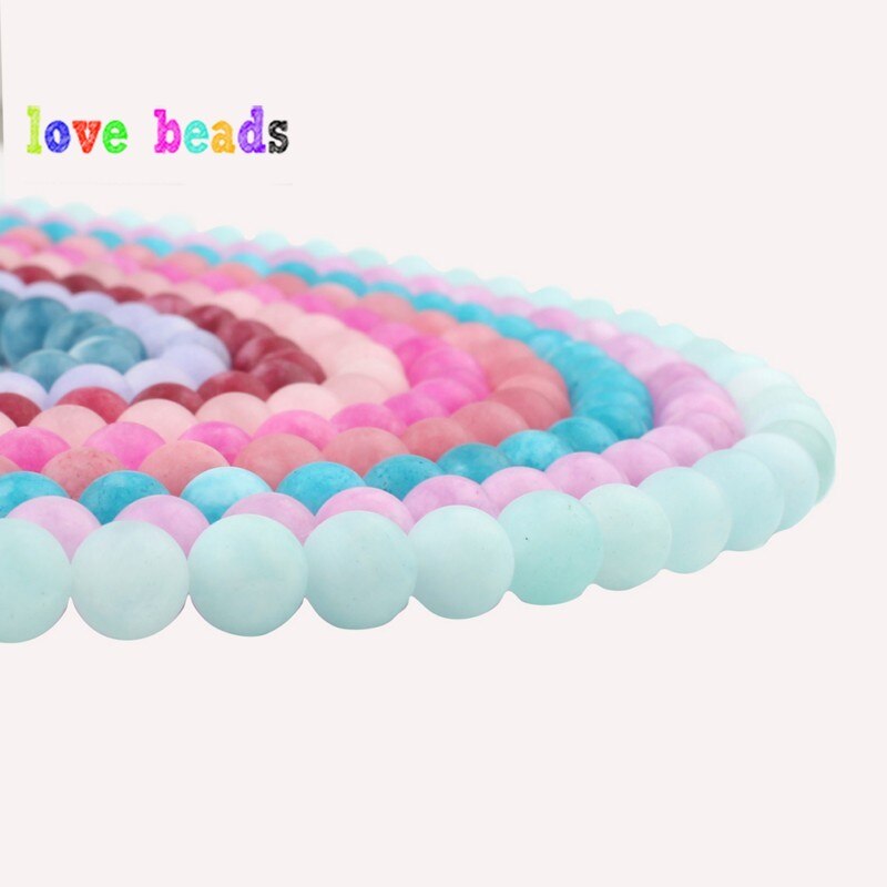 Matte Stone Beads Dull Polish Amazons Jades