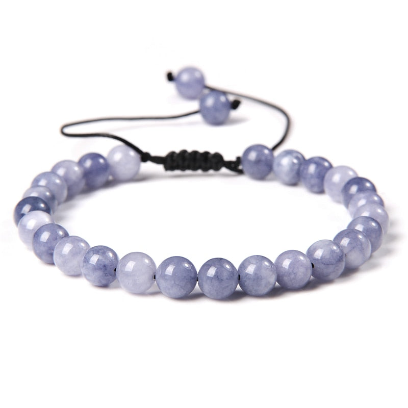 Natural Stone Amethysts 6MM Bead Bracelets