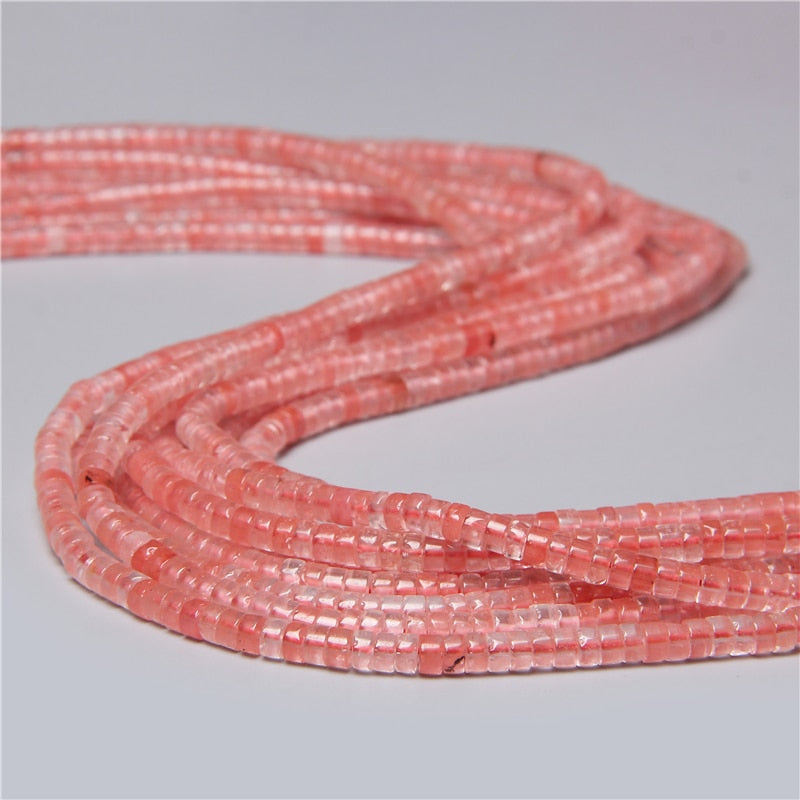 Natural Rondelle Stone Beads Flat Round Jaspers