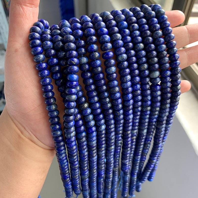 Abacus Beads Rondelle Shape Lapis Jaspers Jades Amazonite