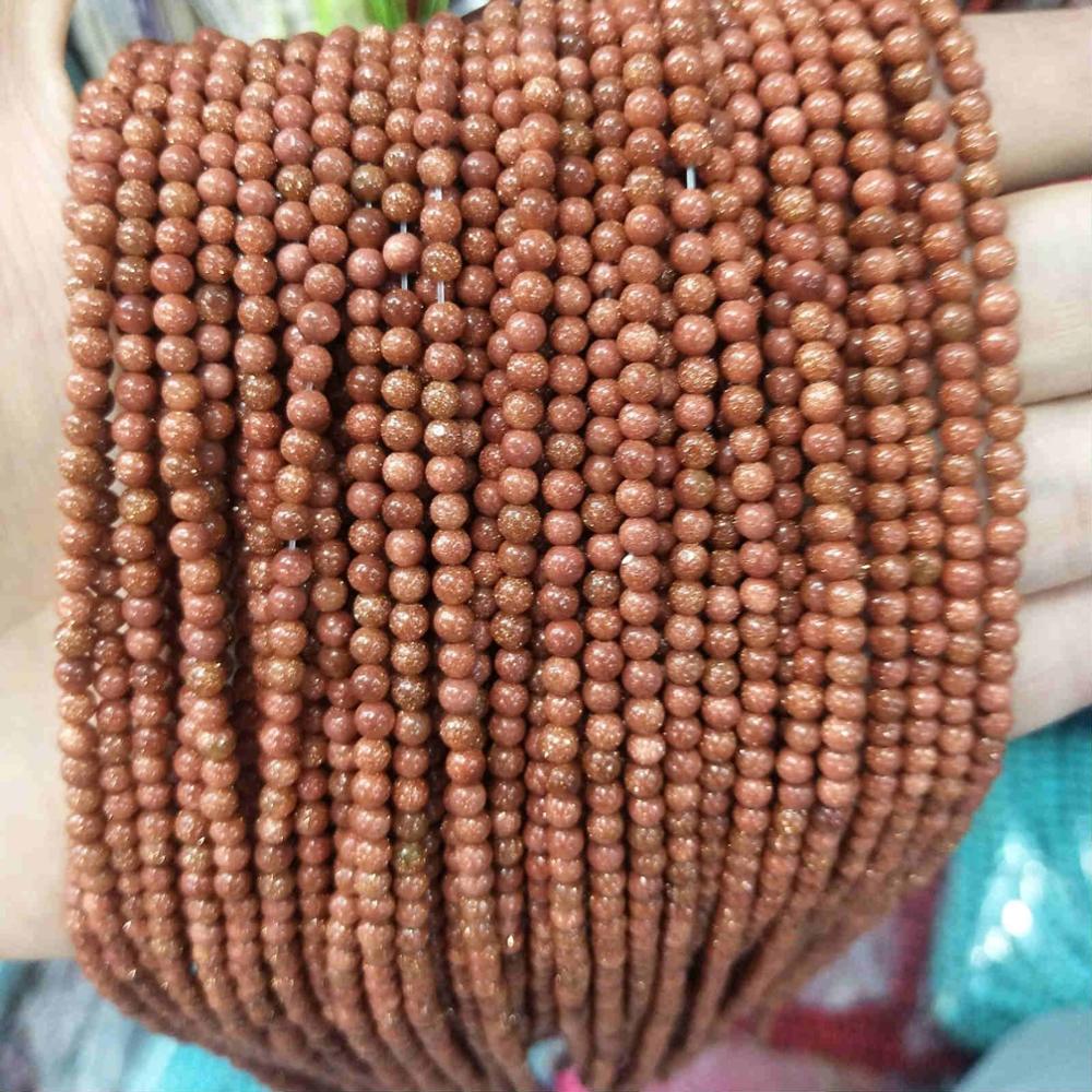 Natural Stone 2MM 3MM Round Beads Tourmaline