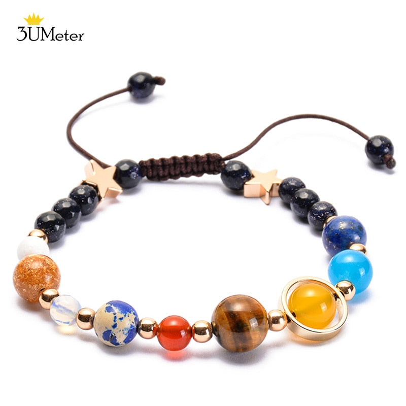 The Eight Planets Bracelets Natural Stone Beads