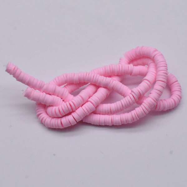 Flat Round Handmade Polymer Clay beads Chip Disk