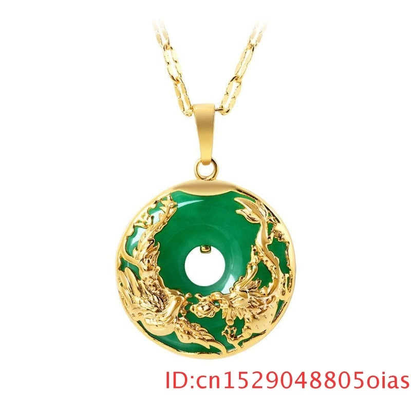Natural Green Hetian Jade Pendant