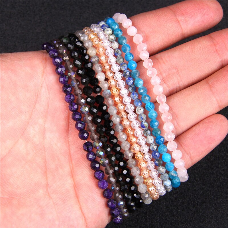 Minimalist Healing Tiny crystal stone Beads Bracelets