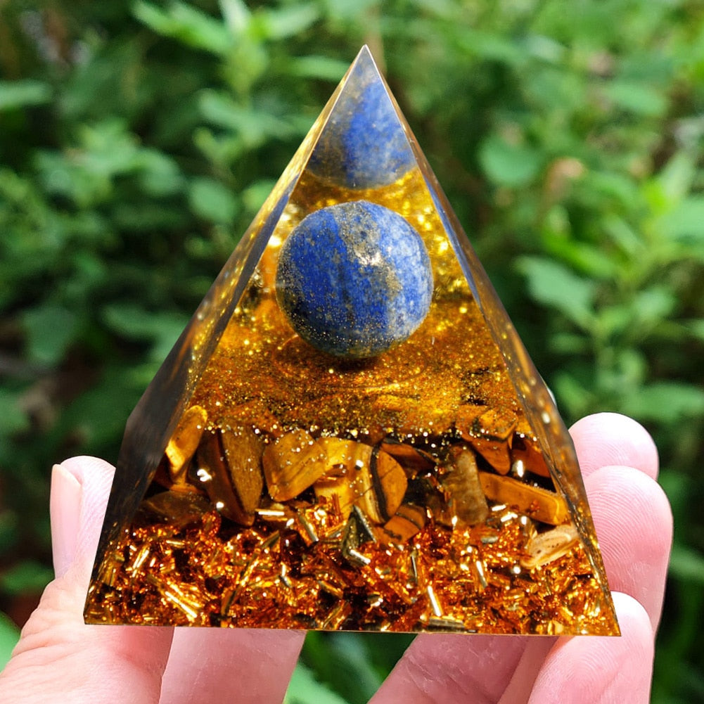 Orgonite Pyramid Crystals Natural Stone Orgone