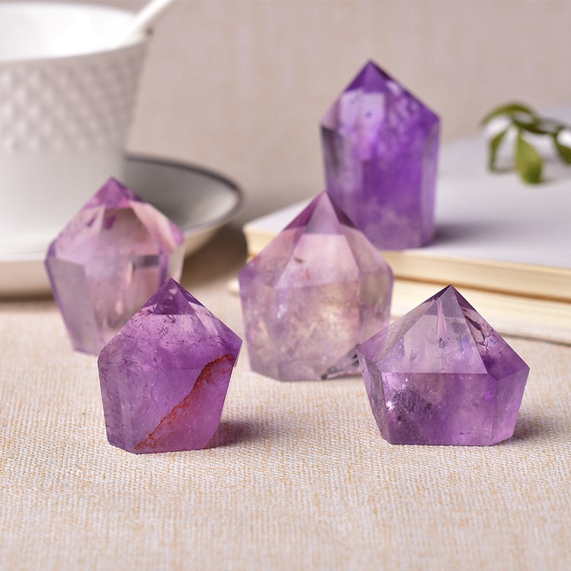 Natural Amethyst Point Wand Quartz Crystal