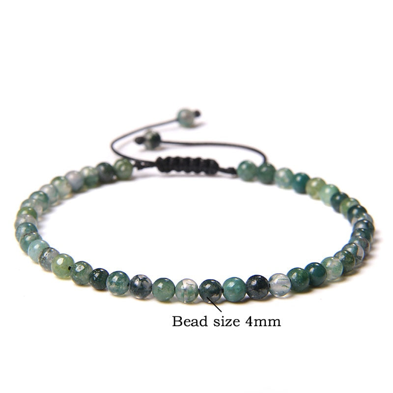 Handmade Natural Agates Jades Quartz Stone Beaded