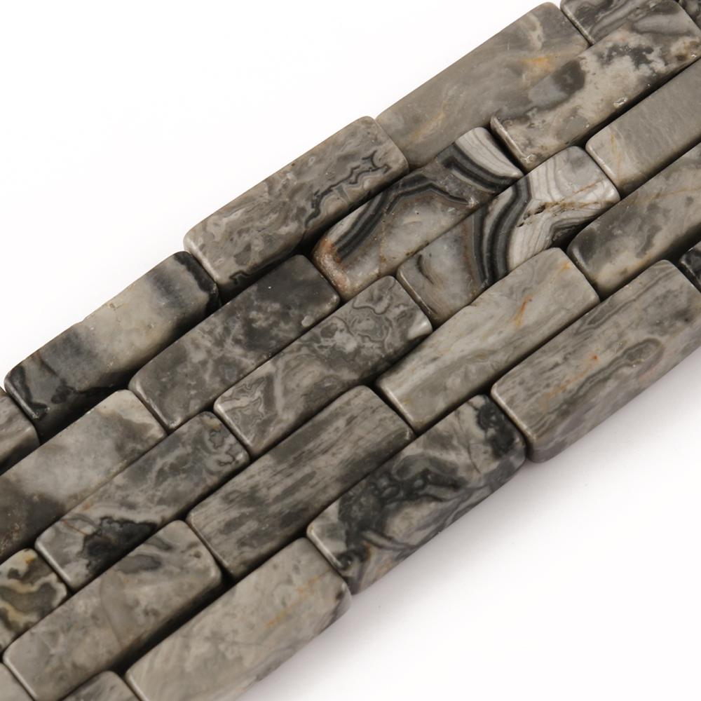Natural Stone Rectangle Tiger Eye Labradorite Opal Jades