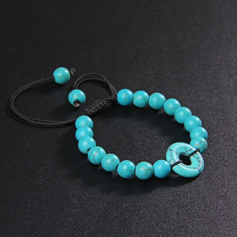 Lucky Jad Bracelets Men Natural Moss Bracelet
