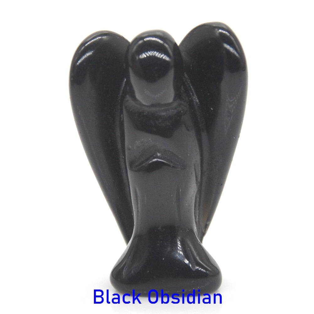 Guardian Angel Figurine Natural Healing Crystal Gem