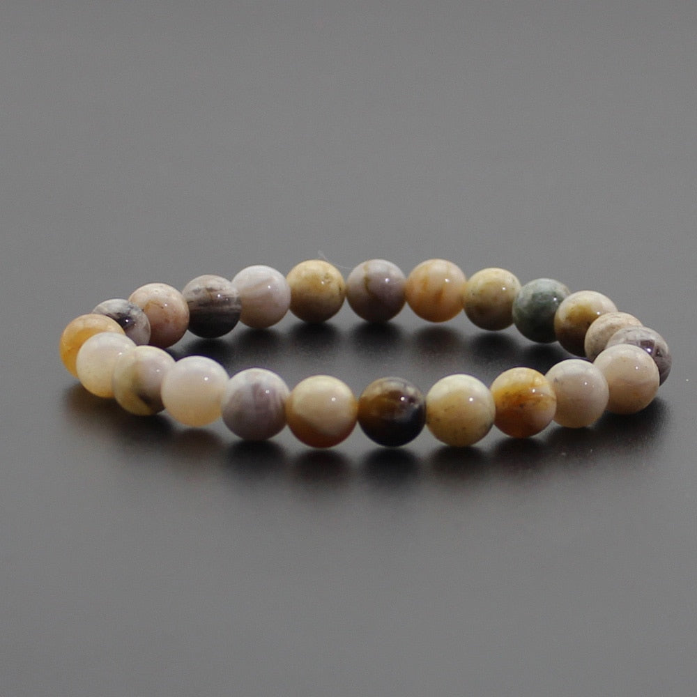 Natural Stone Quartz Bracelet Yoga Chakra Healing