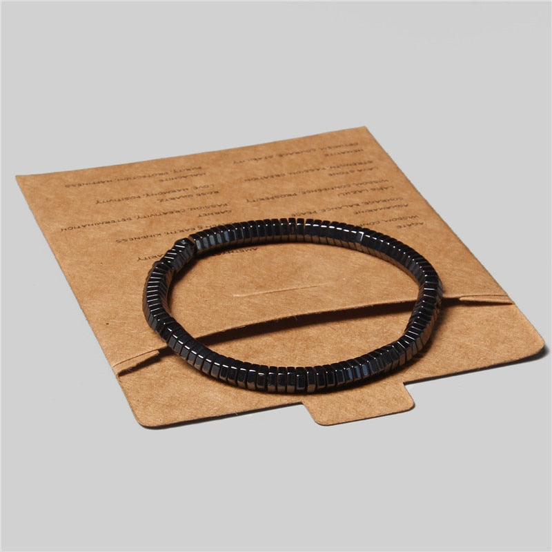Men Bracelet Natural Hematite Tiger Eye Bead