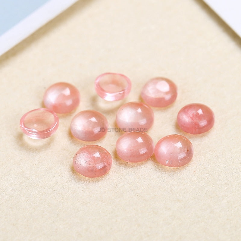 Flat Back Gemstone Mix Colors Natural Stone Cab