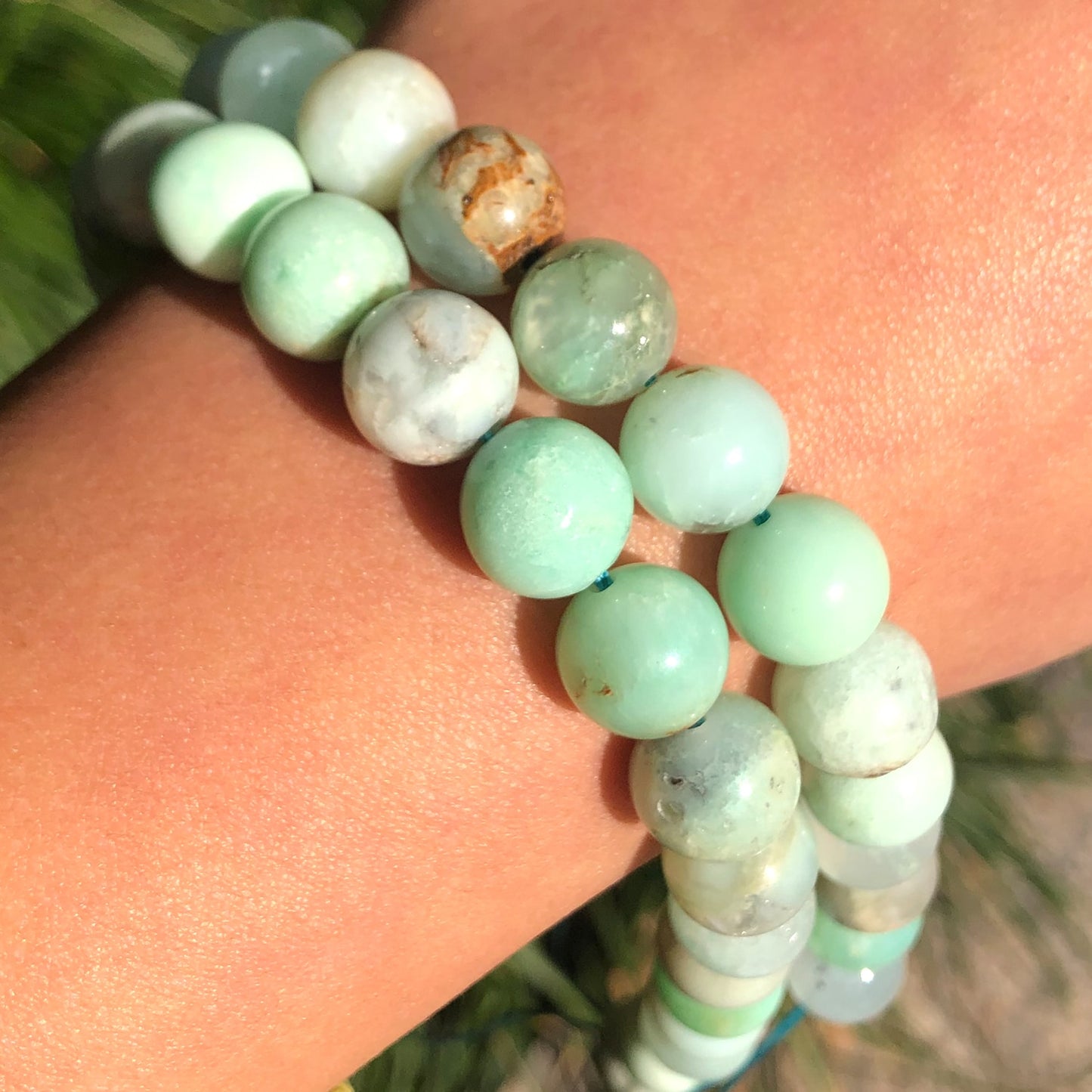 Natural Stone Beads Green Jade