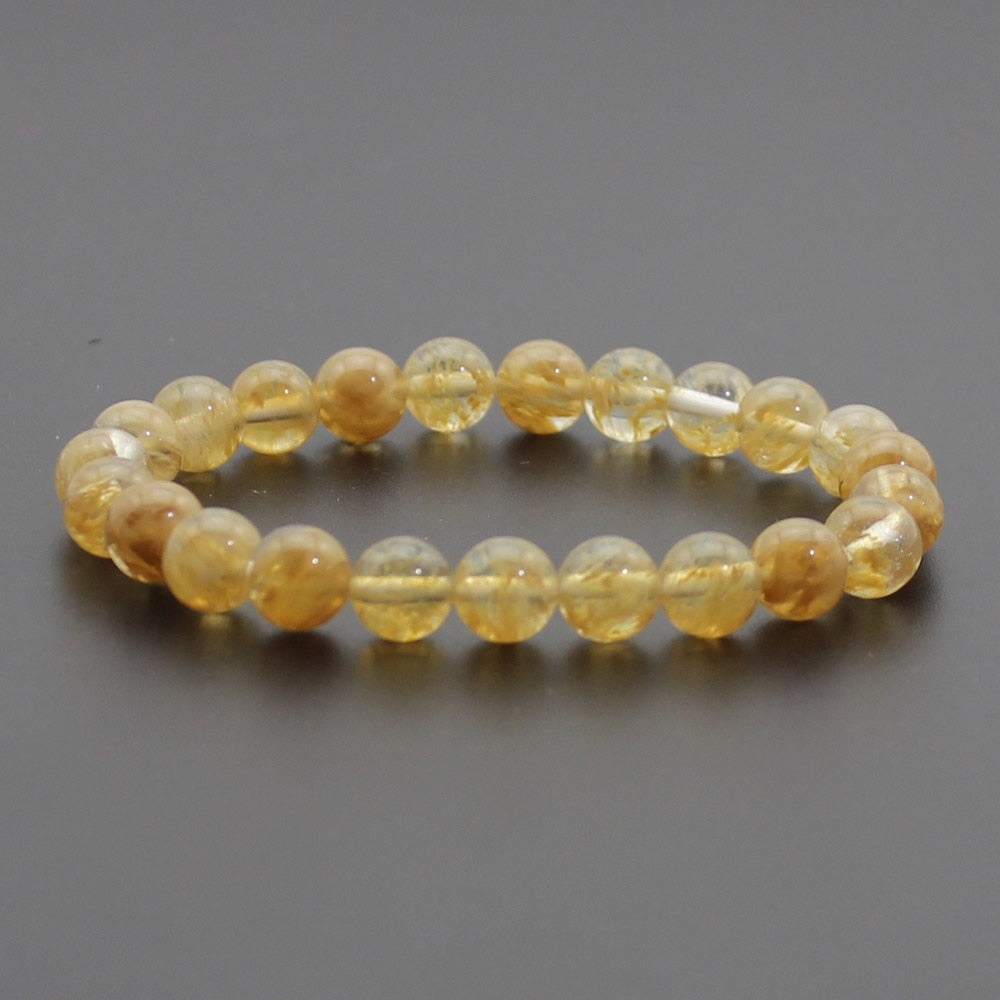 Chakra Quartz Crystal Agate Bracelet Men Natural Stone
