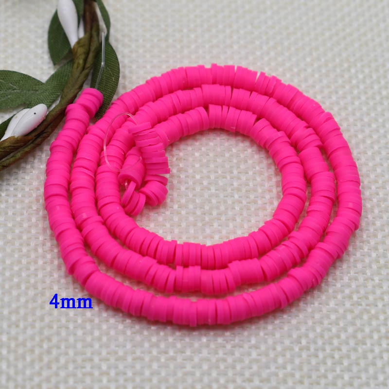 Flat Round Handmade Round Polymer Clay Chip