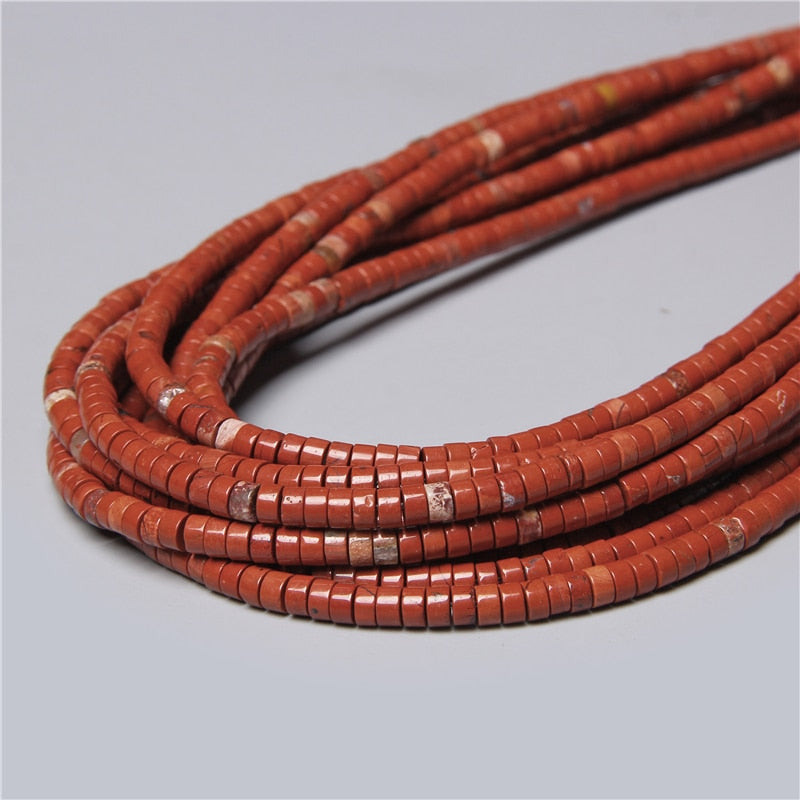 Natural Flat Disc Round Stone Crystal Jades Spacer Beads