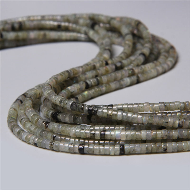 Natural Rondelle Stone Beads Flat Round Jaspers