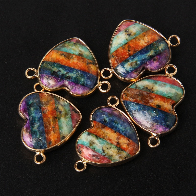 New Arrival Natural Stone Crystal Pendant Charm