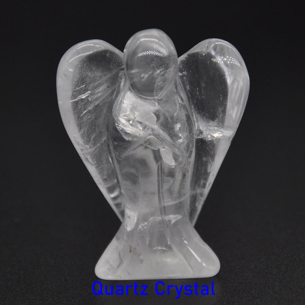 Guardian Angel Figurine Natural Healing Crystal Gem