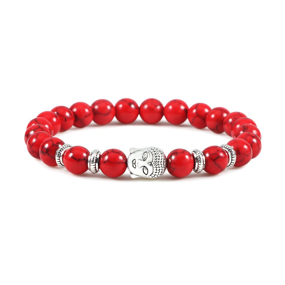 Reiki Tiger Eyes Beaded Buddha Bracelet Natural Stone