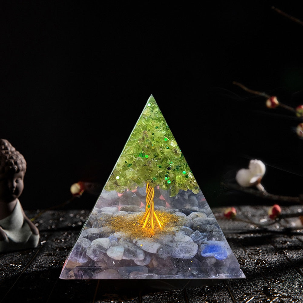 Orgonite Pyramid Crystals Natural Stone Orgone