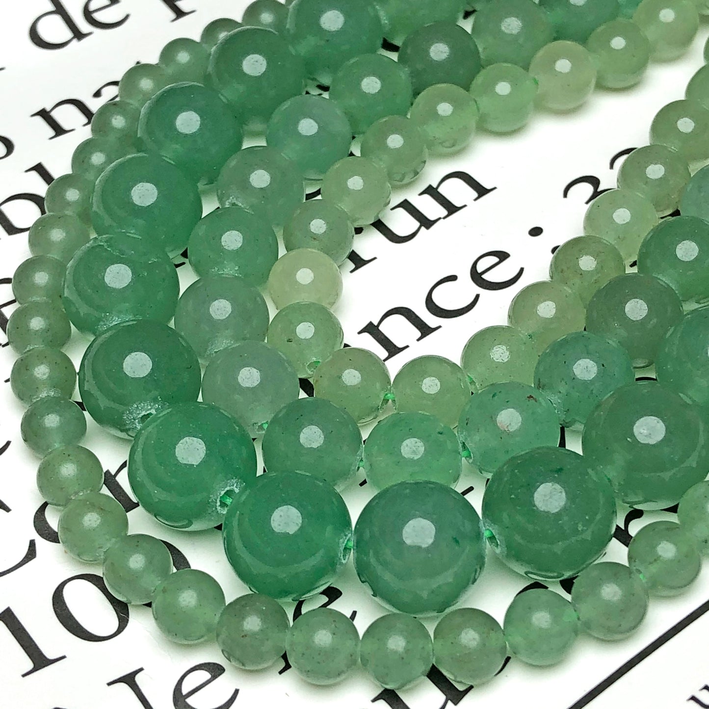 AAA Natural Stone Green Aventurine Jades Bead