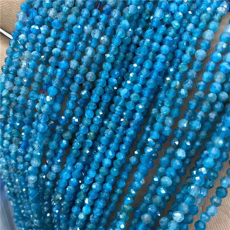 Natural Stone Beads Blue Quartzs Crystal Turquois