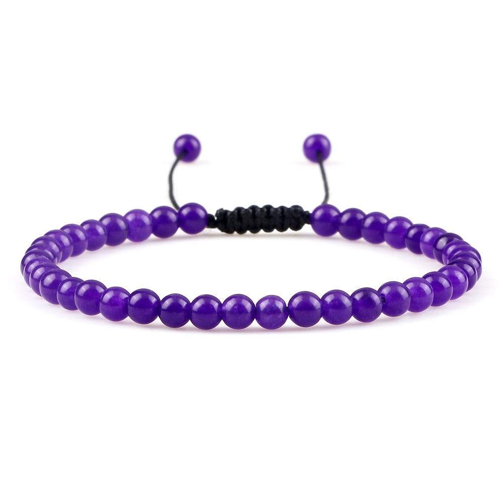 Chakra Beads Bracelet Mini Natural Stone Lava
