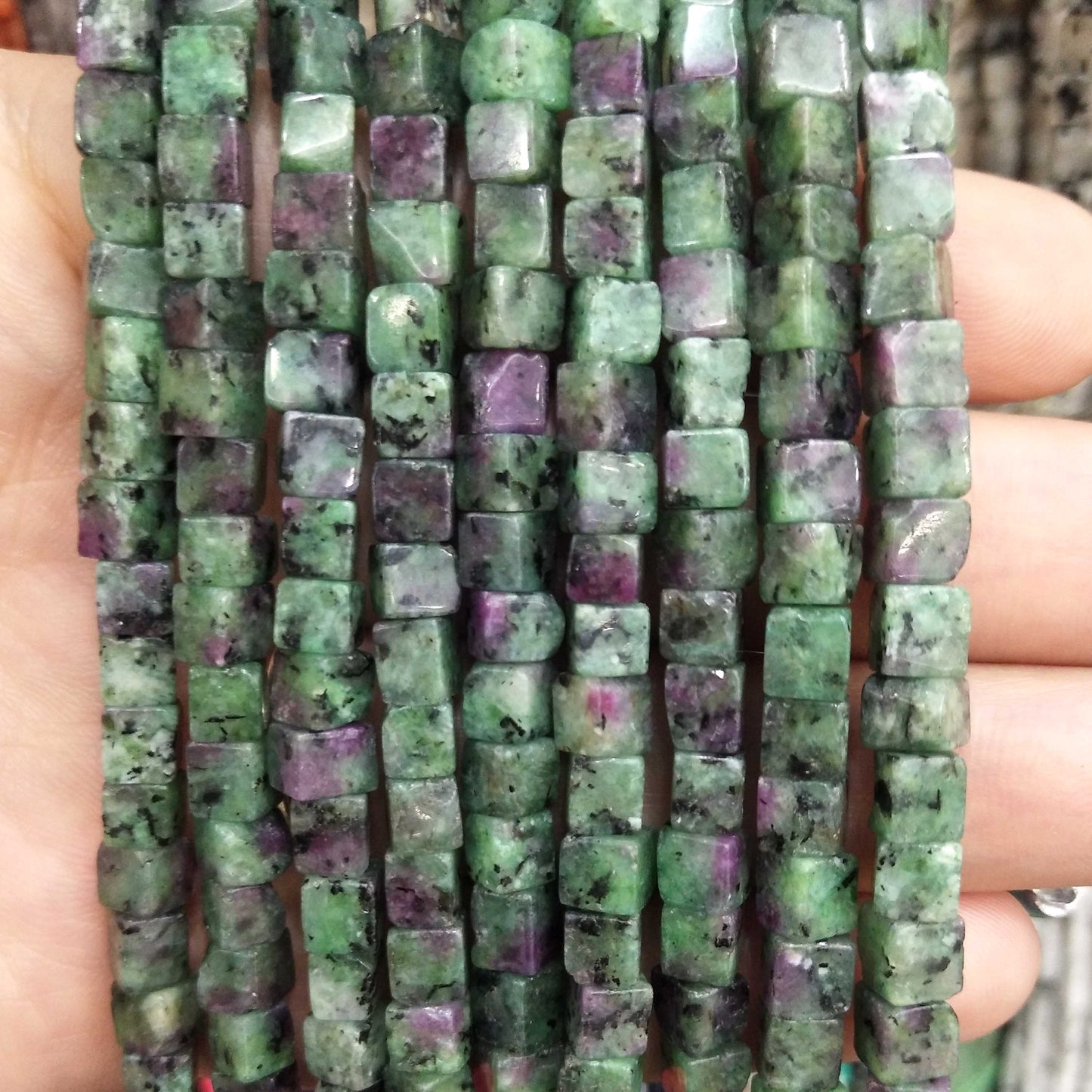 Square Pink Crystal Quartz Agates Jades