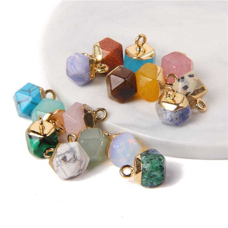 Stone Crystal Pendant For Earrings Necklace Charm