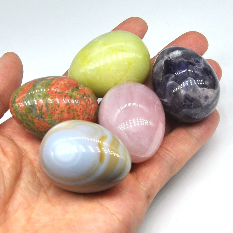 Egg Shaped Stones Natural Gemstone Hand Polished