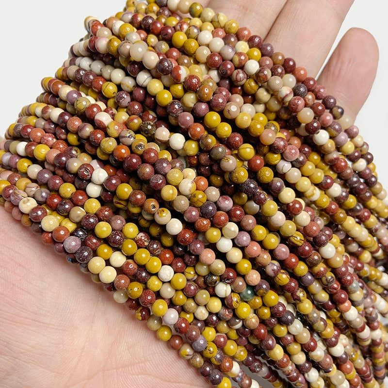 Natural Jades Agates Stone Beads Loose Isolation