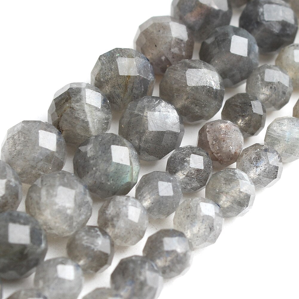Natural Faceted Gem Canadian Jades Beads Round
