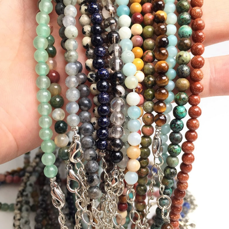 Natural Tiger Eye Sodalite Amazonite Labradorite