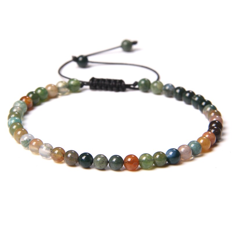 Vintage Natural Stone Bracelet Men Chakras Beads